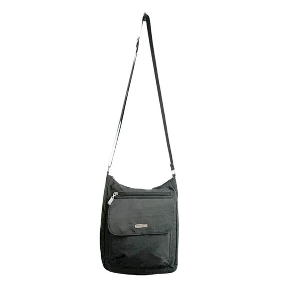 Baggallini Pocket Town Bag Crossbody Pewter Bag - Picture 7 of 10